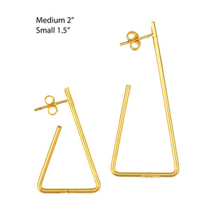 SE711SM gold plated earrings