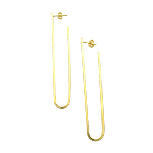 SE713 18k Gold Plated Hoop Earrings