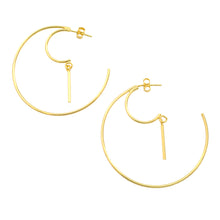 Load image into Gallery viewer, SE728 18k Gold Plated Hoop Earrings