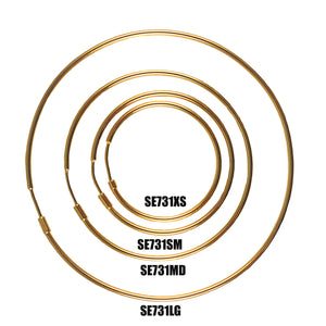 SE731MD 18k Gold Plated Hoops