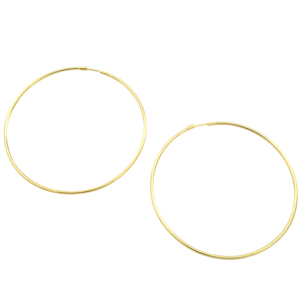 SE731SM 18k Gold Plated Hoops