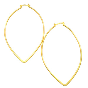 SE732 18k Gold Plated Hoop Earrings
