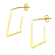 Load image into Gallery viewer, SE735 18k Gold Plated Hoop Earrings