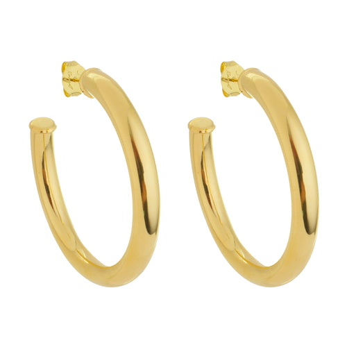 SE759ALG 18k Gold Plated Hoops