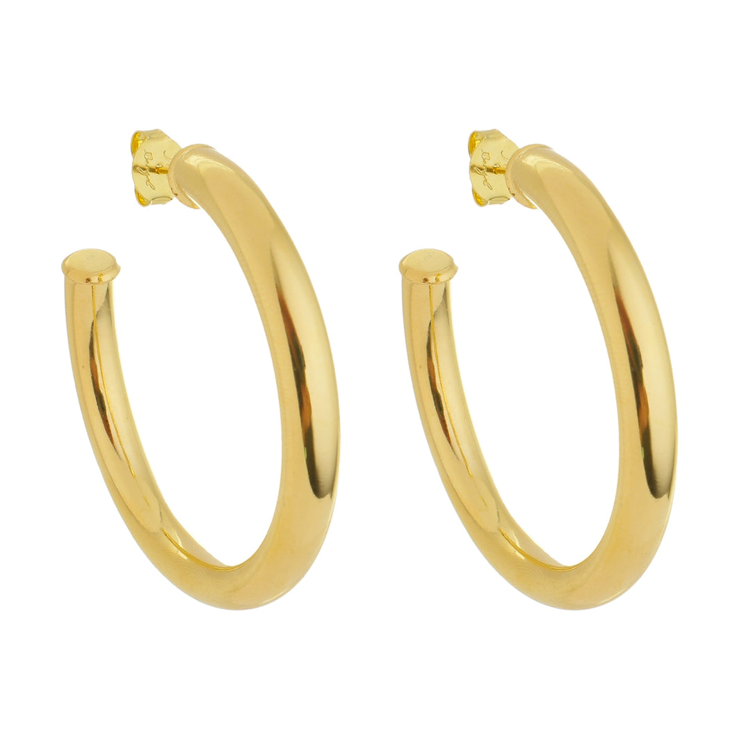 SE759ALG 18k Gold Plated Hoops