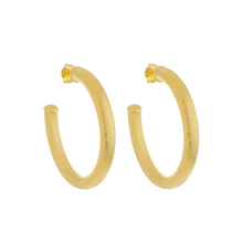 Load image into Gallery viewer, SE759BSM 18k Gold Plated Hoops