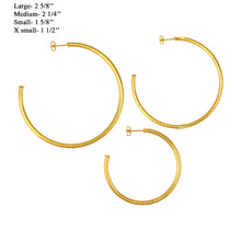 Load image into Gallery viewer, SE761ALG 18k Gold Plated Hoops