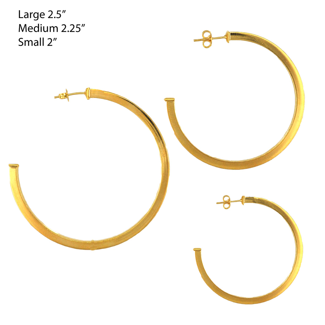 SE762ALG gold plated earrings