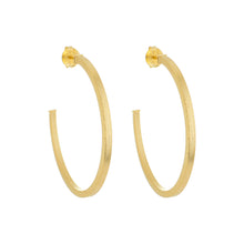 Load image into Gallery viewer, SE762BLG Gold Plated Hoops