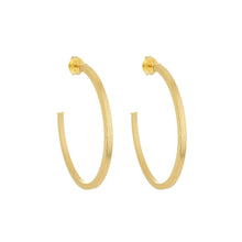 Load image into Gallery viewer, SE762BMD 18k Gold Plated Hoops
