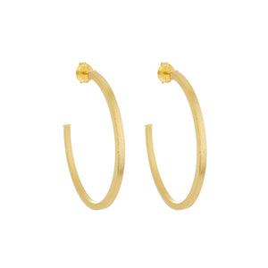 SE762BMD 18k Gold Plated Hoops