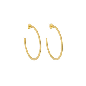 SE763AXS High Polish Flat Hoops