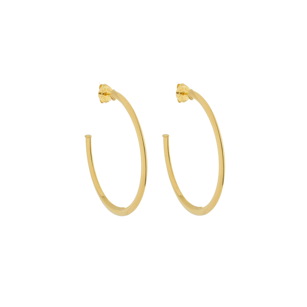 SE763AXS High Polish Flat Hoops