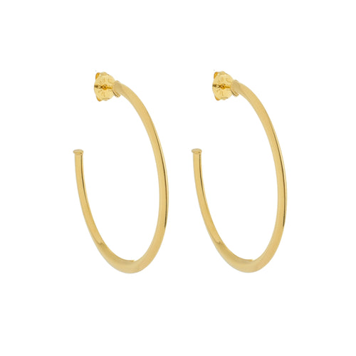 SE763AMD 18k Gold Plated Hoops