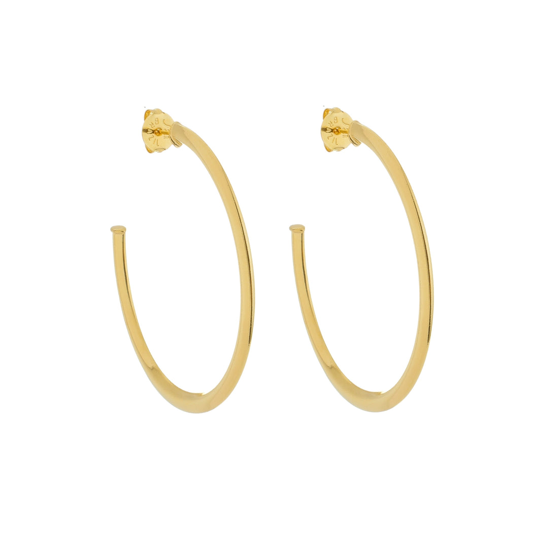 SE763AMD 18k Gold Plated Hoops
