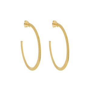 SE763BMD Gold Plated Hoops