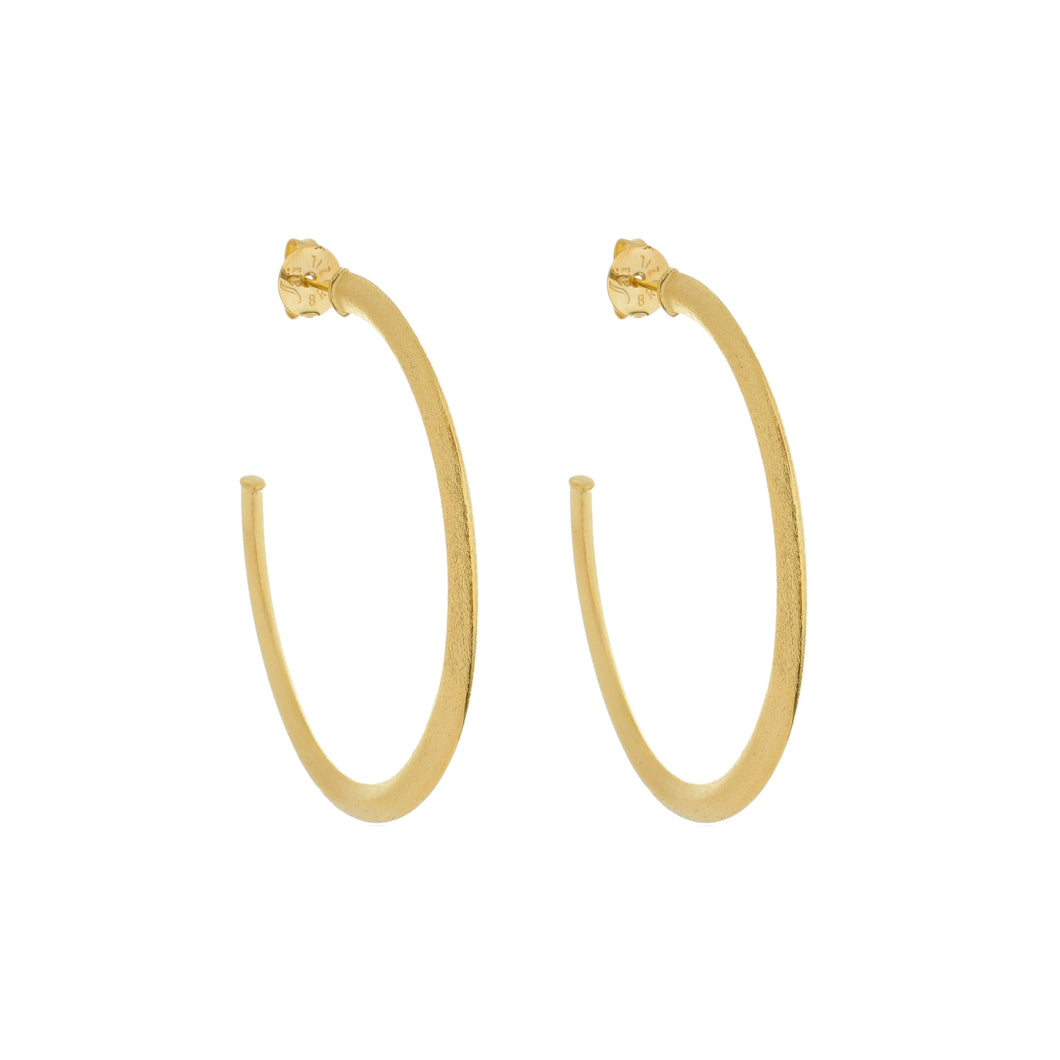 SE763BMD Gold Plated Hoops