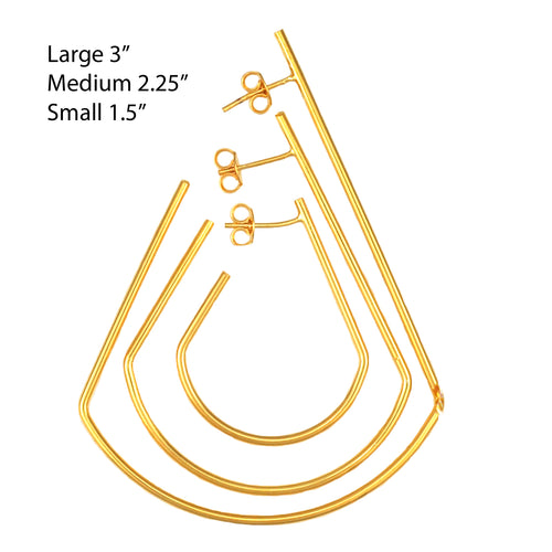 SE765SM Gold Plated Earrings
