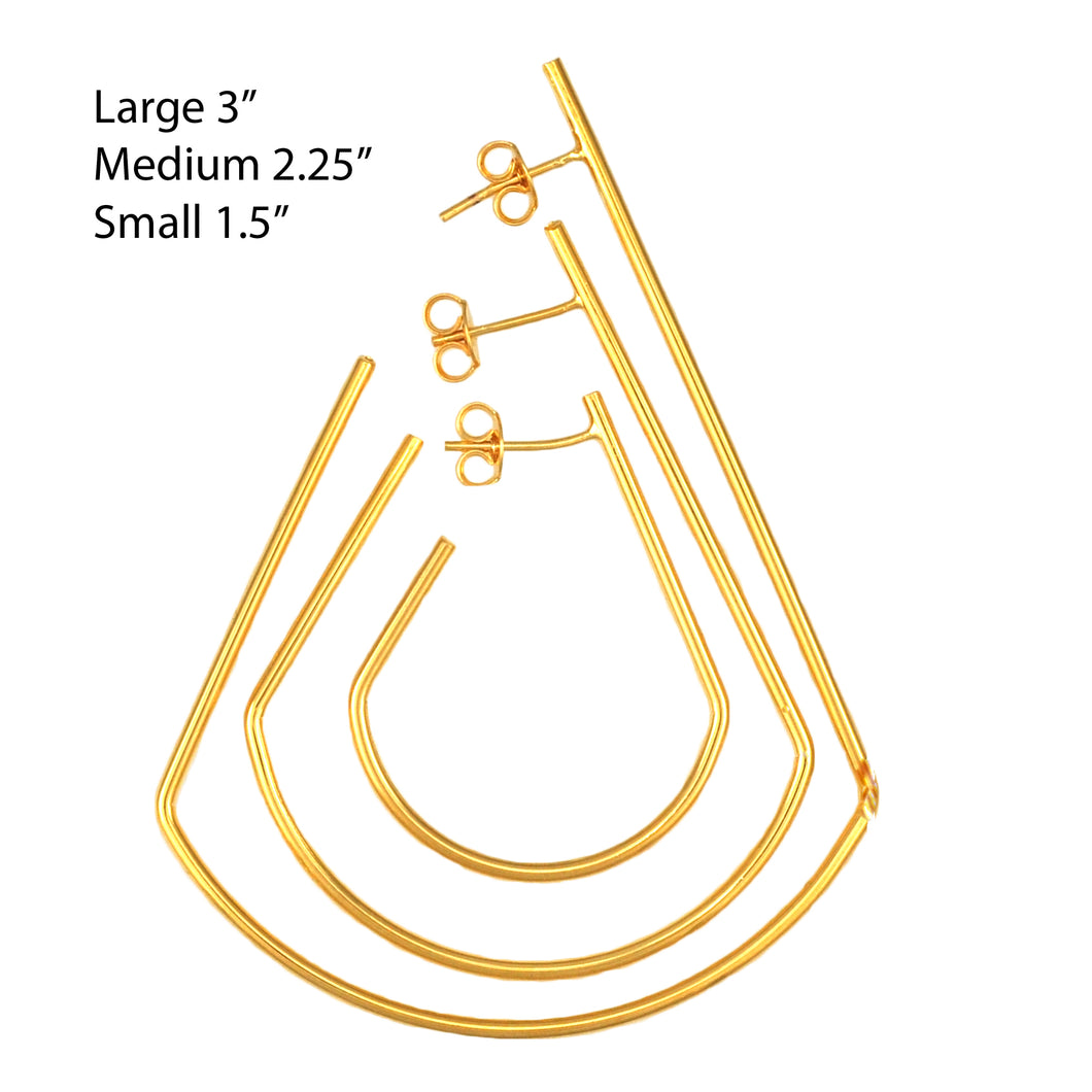 SE765SM Gold Plated Earrings