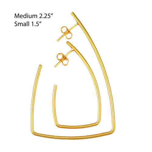 SE766SM Gold Plated Earrings