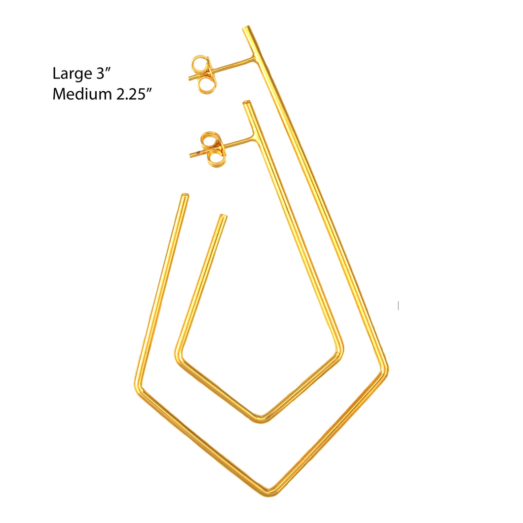 SE767MD Gold Plated Earrings