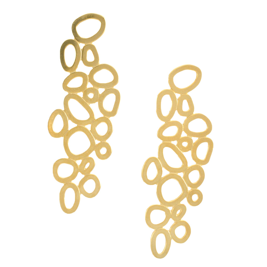 SE769 18K Gold Plated Bubble Earrings
