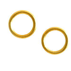 SE777B 18k Gold Plated Tubular Earrings