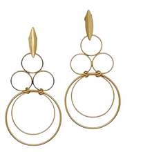 Load image into Gallery viewer, SE783 Small and Large Circles Earrings
