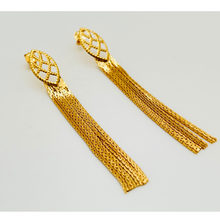 Load image into Gallery viewer, SE790 &quot;Fringe&quot; 18 K Gold Plated Earrings