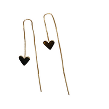 Load image into Gallery viewer, SE792 Heart &quot;thread&quot; Earrings