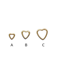 Load image into Gallery viewer, SE798C &quot;Heart shape&quot; stud Earrings