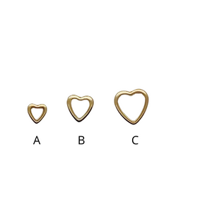 SE798C "Heart shape" stud Earrings