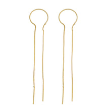 Load image into Gallery viewer, SE807A 18K gold Plated Double Thread Earrings
