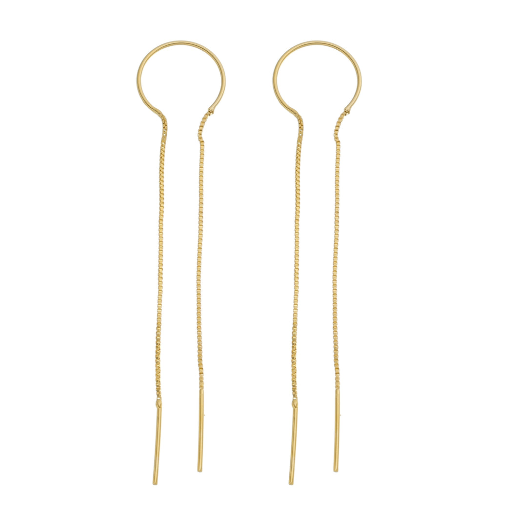 SE807A 18K gold Plated Double Thread Earrings