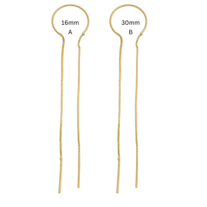SE807A 18K gold Plated Double Thread Earrings
