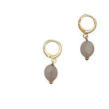 Load image into Gallery viewer, SE812RQ Rose Quartz 18K Gold Plated Earrings