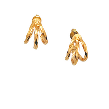 Load image into Gallery viewer, SE837 18K Gold Plated &quot;twist&quot; Hoops