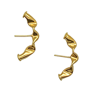 SE845B 18K Gold Plated "half moon" Earrings
