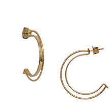 Load image into Gallery viewer, SE850 18K Gold Plated Hoop