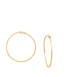 SE858MD 18K gold Plated Hoops