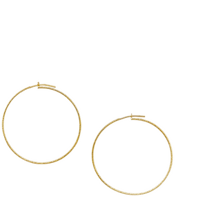 SE858MD 18K gold Plated Hoops
