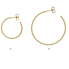 Load image into Gallery viewer, SE860LG 18K Gold Plated Hoops