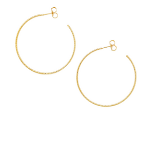 SE860SM 18K Gold Plated Hoops
