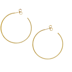 SE860SM 18K Gold Plated Hoops