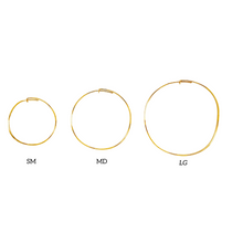 Load image into Gallery viewer, SE863LG 18K Gold Plated  &quot;Wavy&quot; Shape Hoops