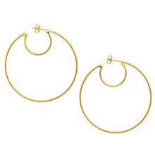 Load image into Gallery viewer, SE865 18K Gold Plated Hoop