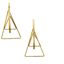 Load image into Gallery viewer, SE880 18K Gold plated Triangle Earrings