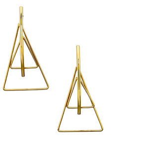 SE880 18K Gold plated Triangle Earrings