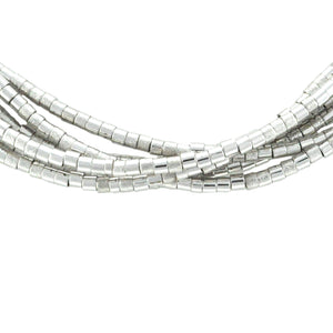 SN169R Natural Cord Necklace with Silver