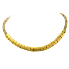 Load image into Gallery viewer, SN212B Natural Fiber Necklace with Gold Plated Rings